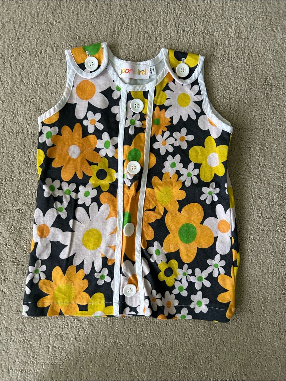 Joonbird - Retro Floral Toddler Dress - 18-24 months